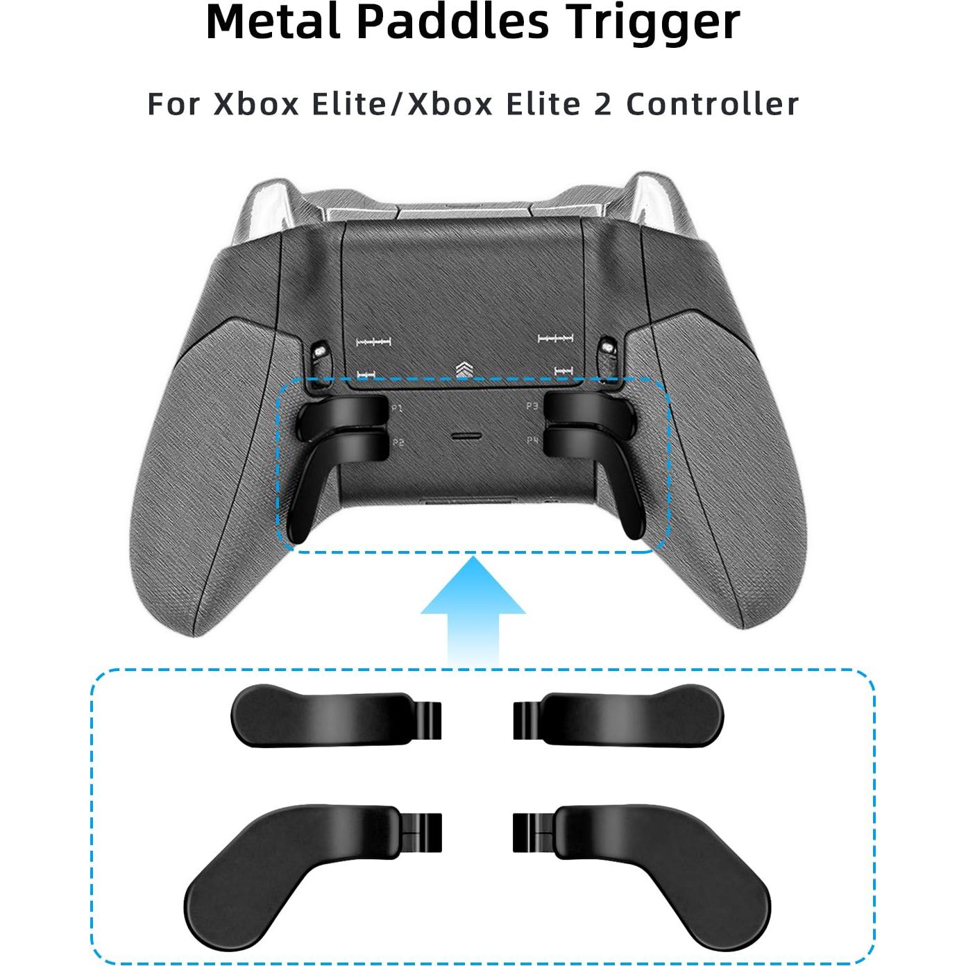 Palancas de Metal Mcbazel para Xbox Elite/Elite 2 - 4 Pcs Negro