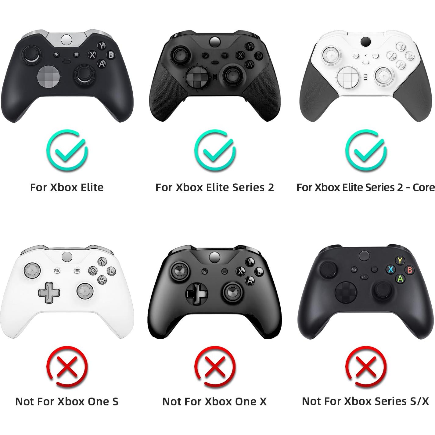 Palancas de Metal Mcbazel para Xbox Elite/Elite 2 - 4 Pcs Negro