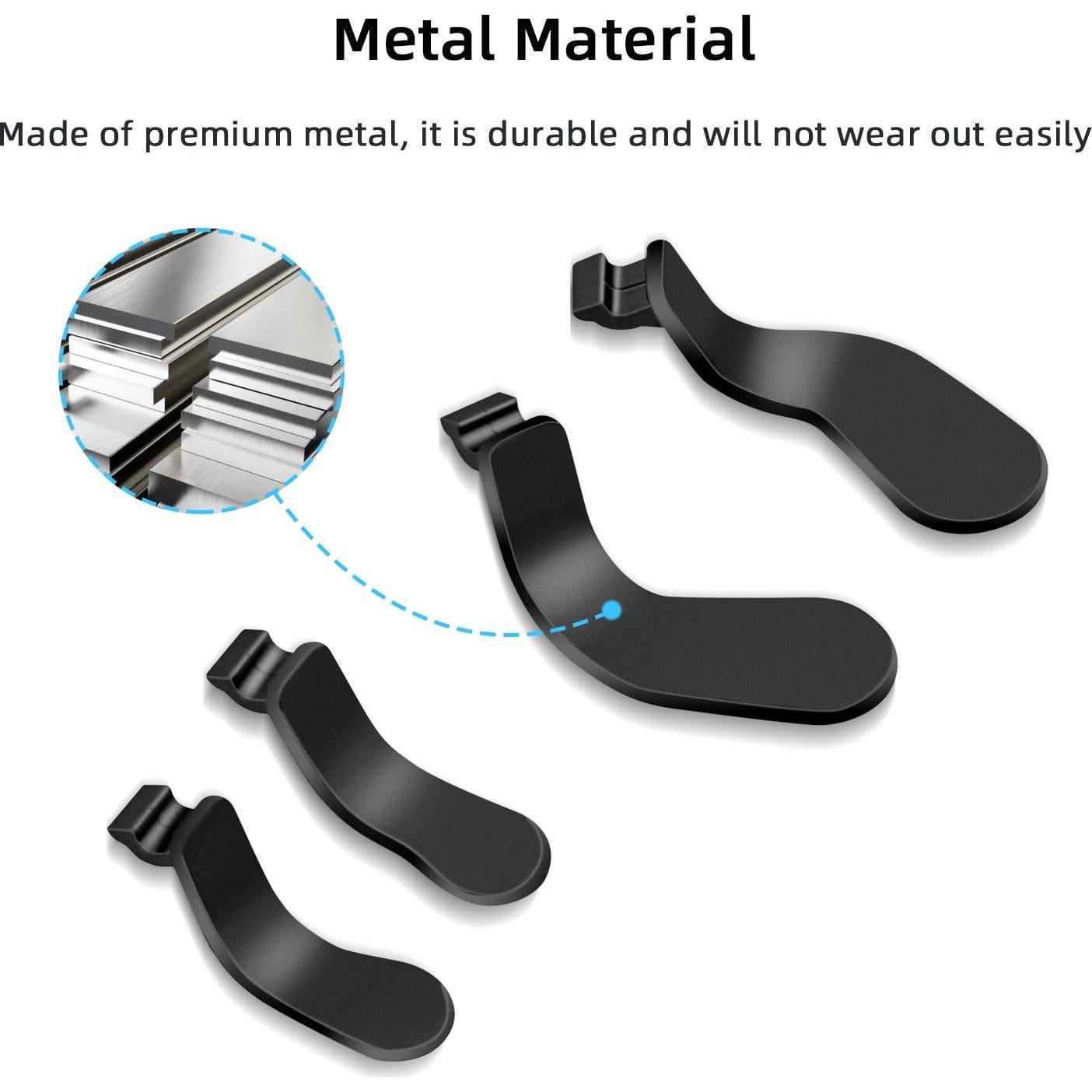 Palancas de Metal Mcbazel para Xbox Elite/Elite 2 - 4 Pcs Negro