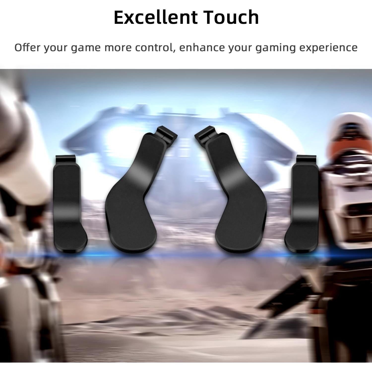 Palancas de Metal Mcbazel para Xbox Elite/Elite 2 - 4 Pcs Negro