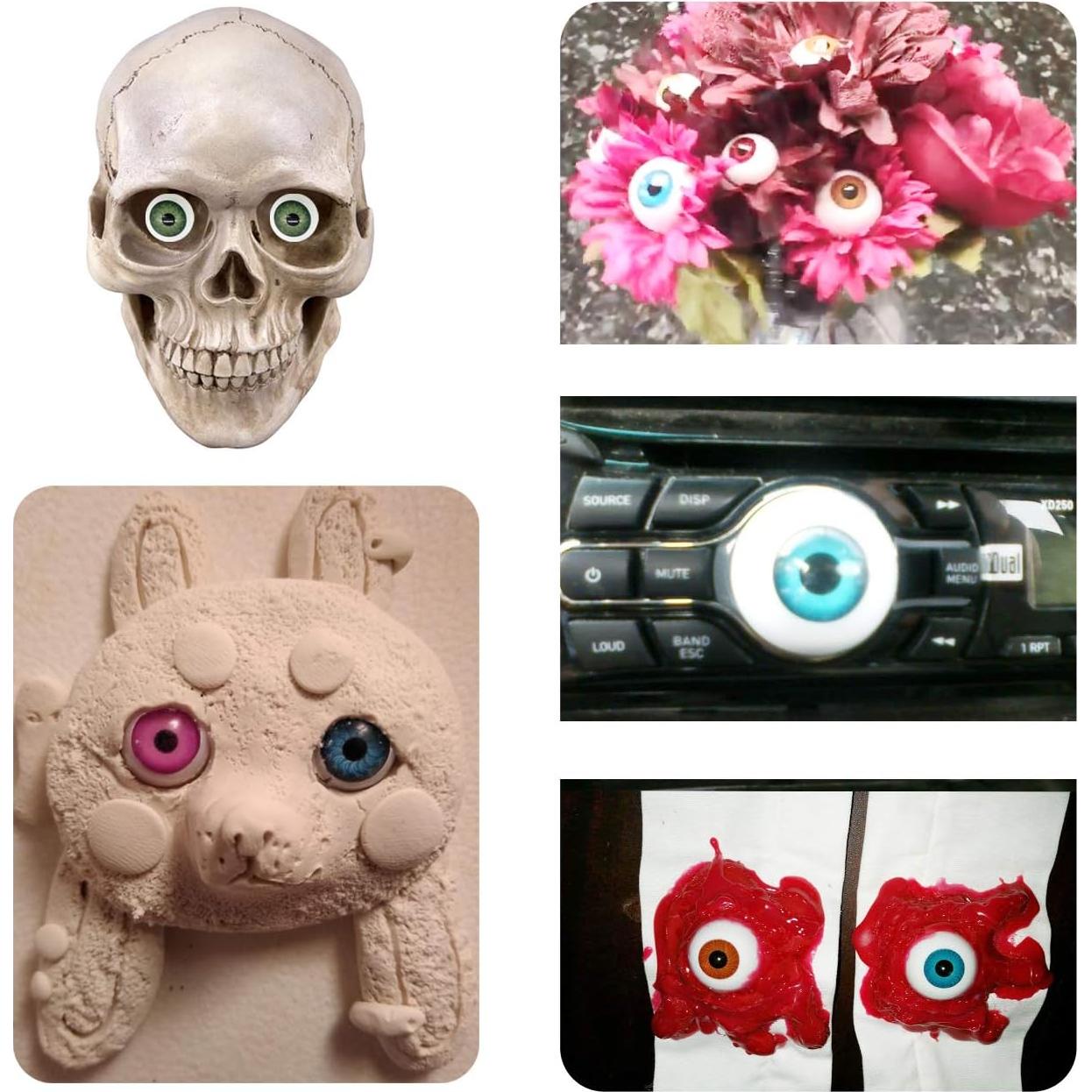 Ojos de Muñeca Acrílicos TIHOOD 12mm 100pcs para Manualidades