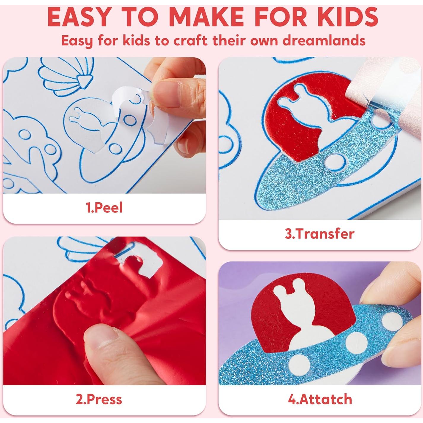 Kit de Arte en Foil JOYIN Unicornio - Manualidades Creativas