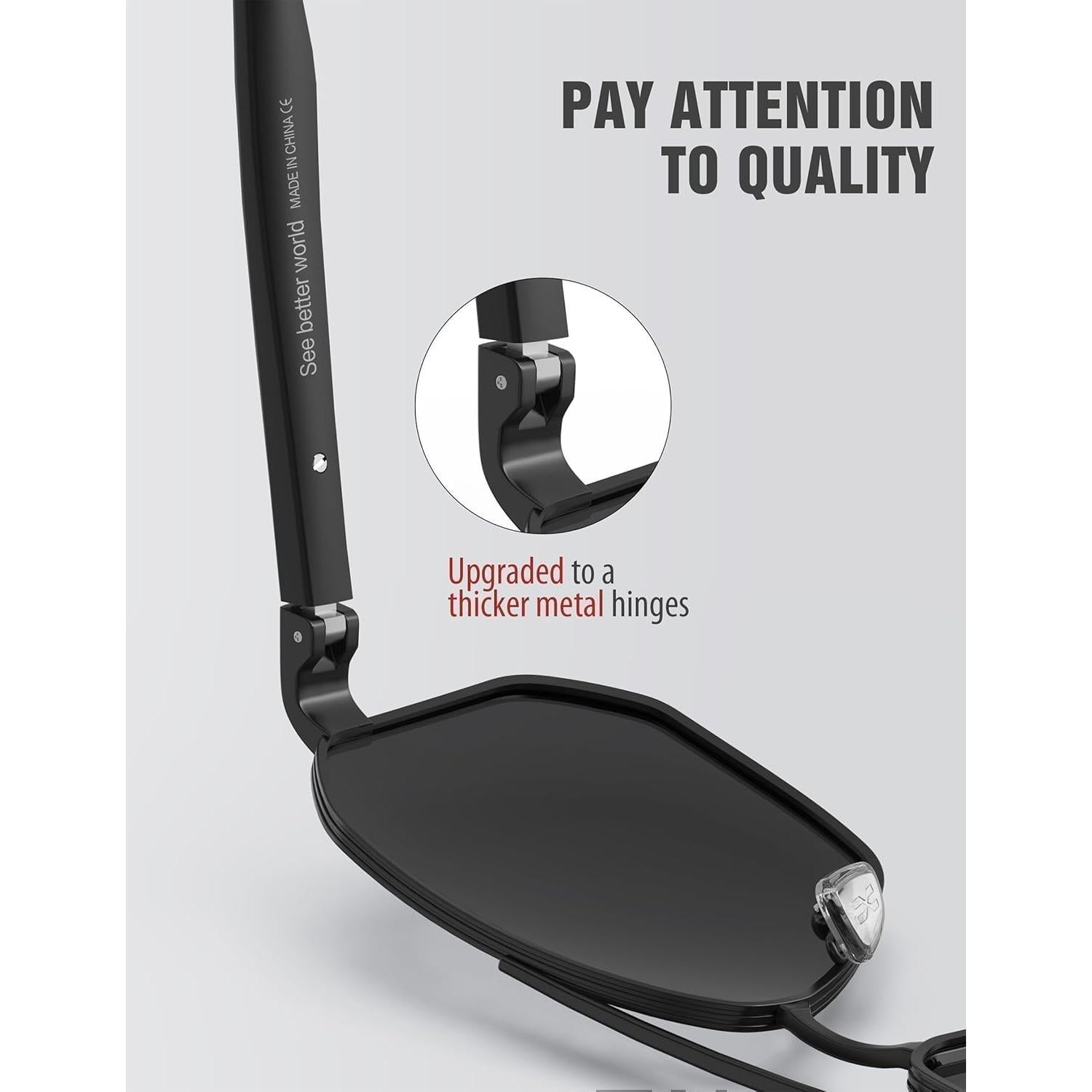 Gafas de sol LUENX Aviador Polarizadas UV400 61mm Hombres