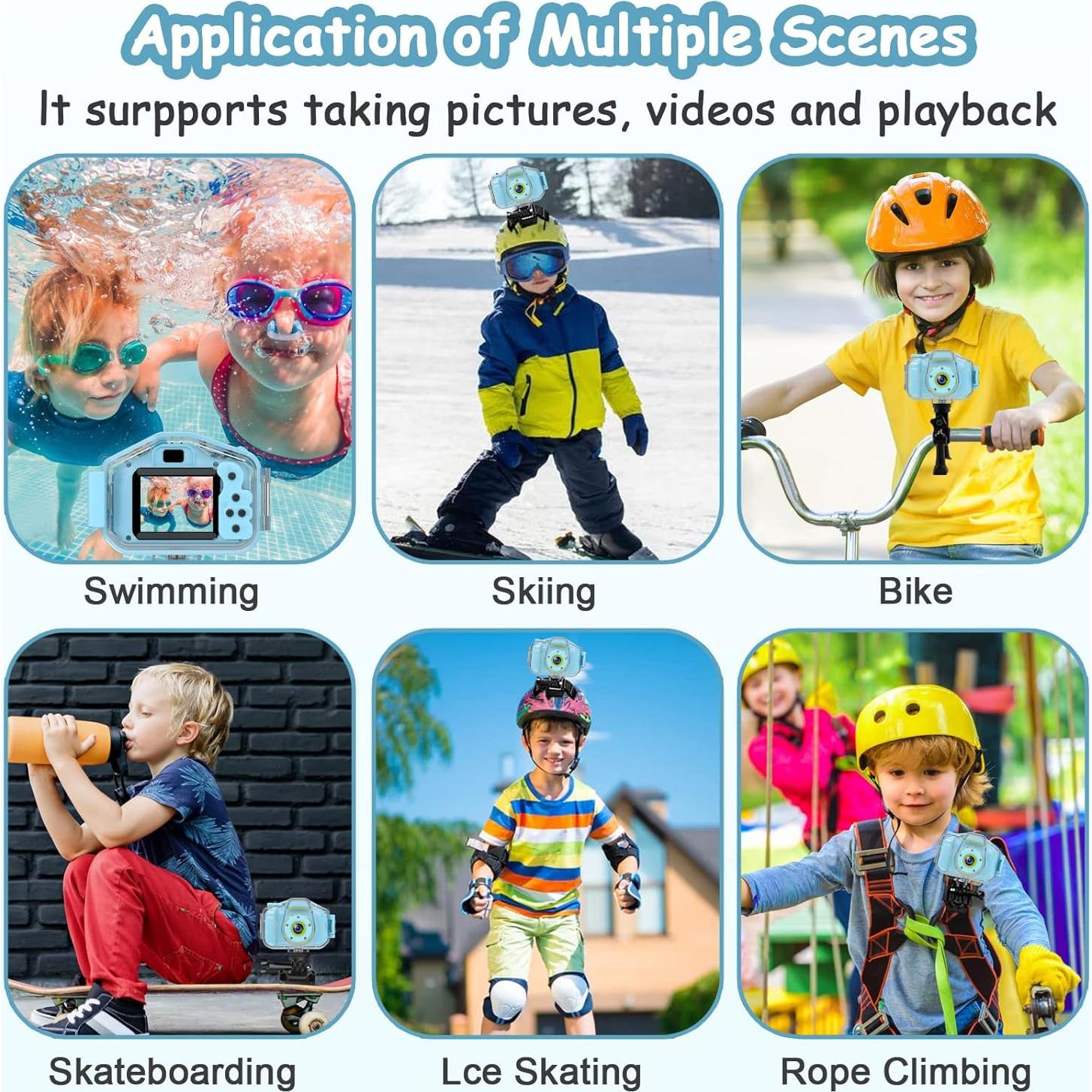 Cámara Digital Impermeable Agoigo W1 para Niños 5MP HD