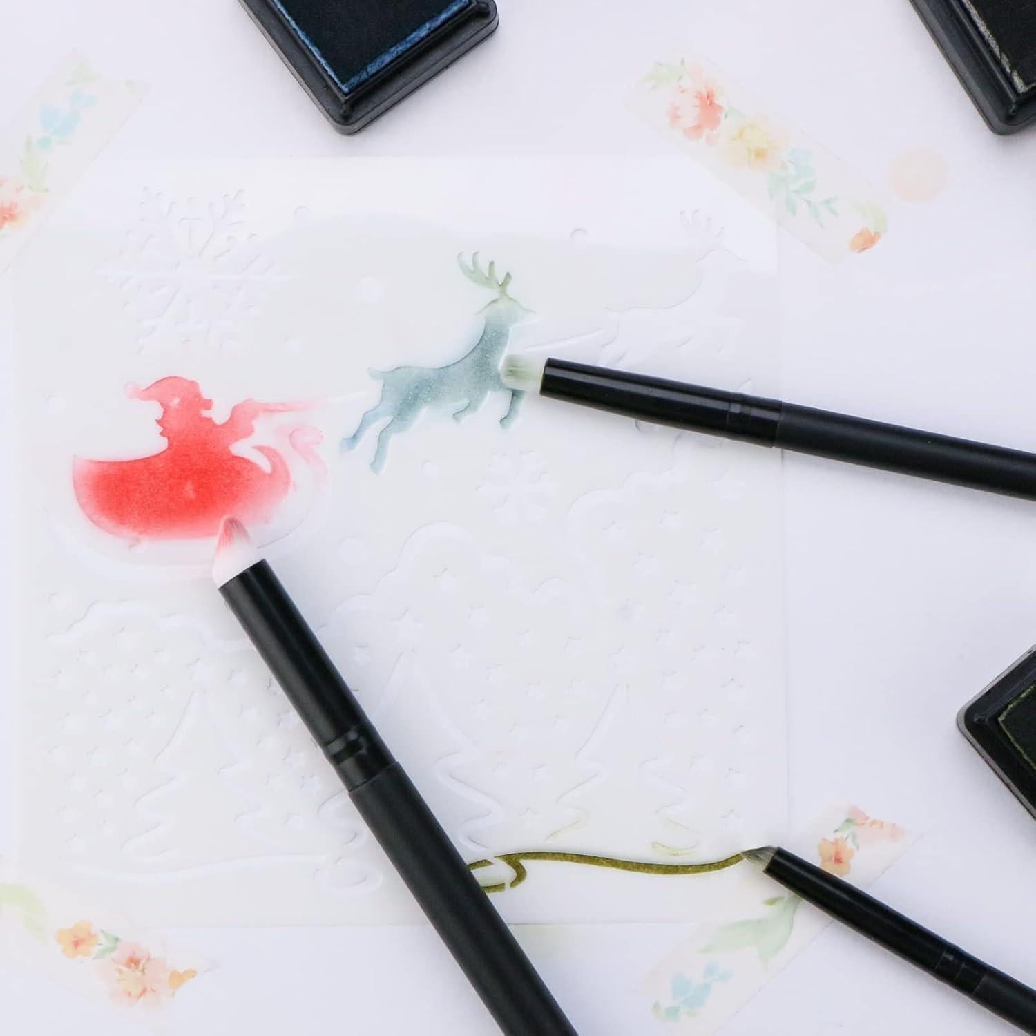 Juego de Pinceles UNIMEIX para Pintura Acuarela 3 Tamaños