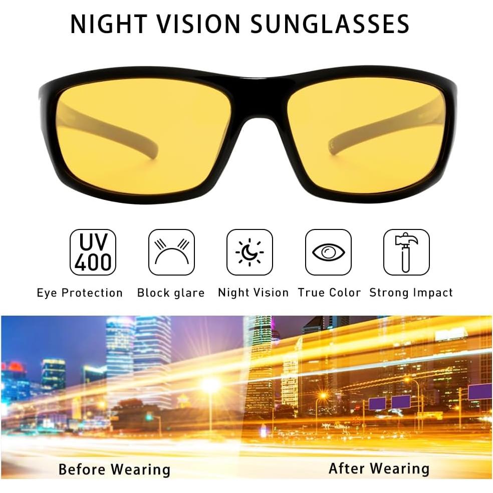 Gafas de Visión Nocturna POLARKING AB865 Amarillas Unisex