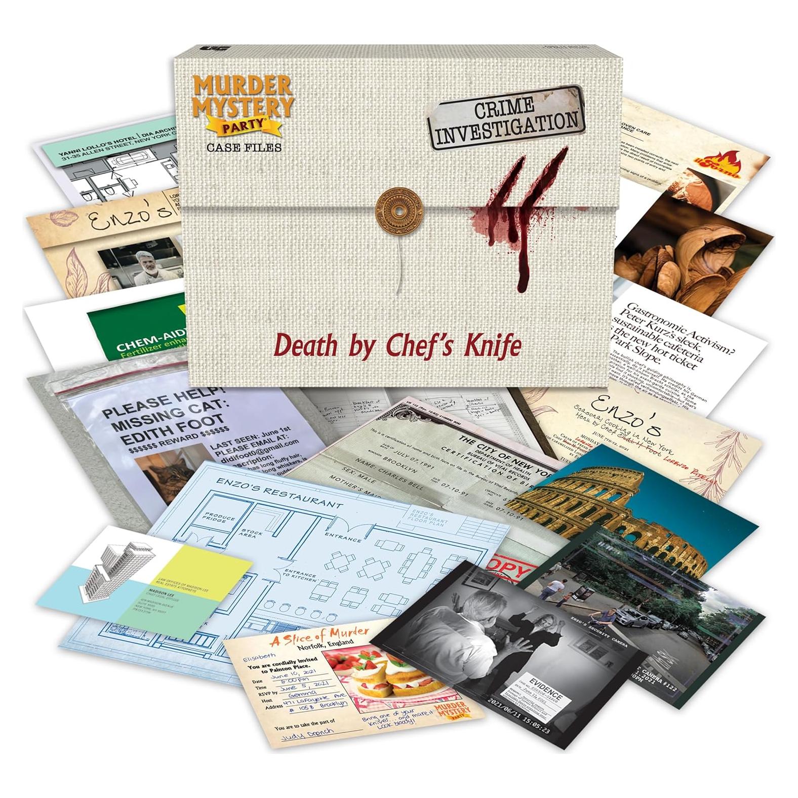 Archivo de Caso Muerte por Cuchillo de Chef - University Games