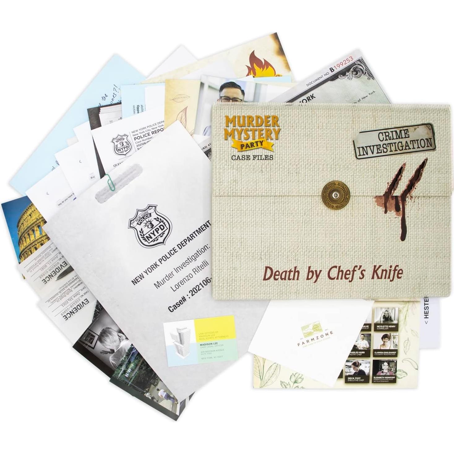 Archivo de Caso Muerte por Cuchillo de Chef - University Games