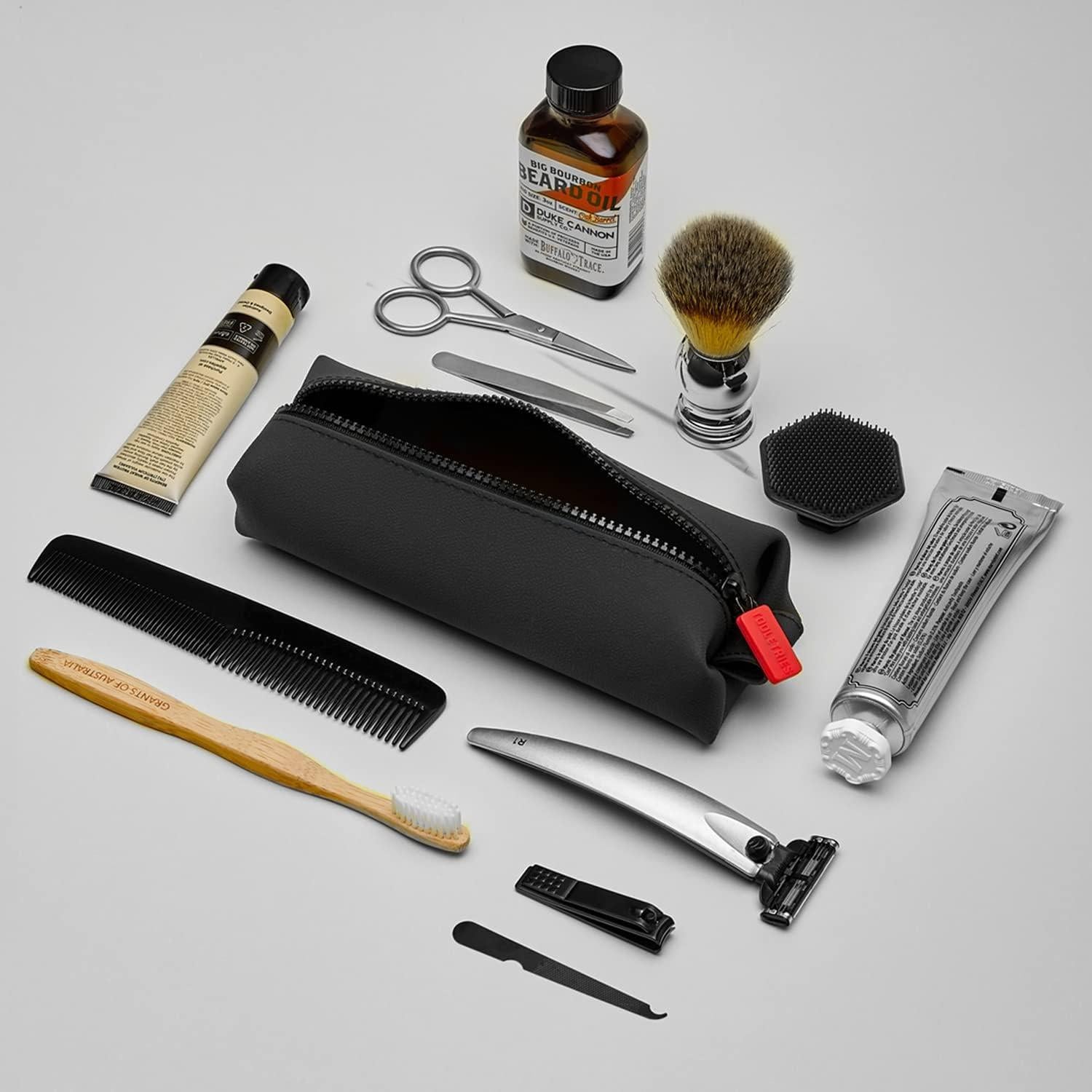 TOOLETRIES Koby Mini Dopp Kit - Organizador de Aseo Carbón