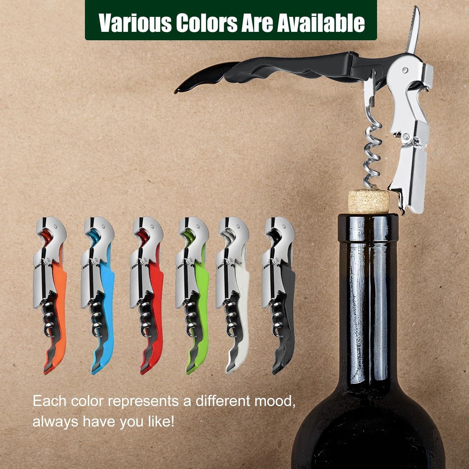 24 Sacacorchos de Vino CSSOPENSs Acero Inoxidable Colorido