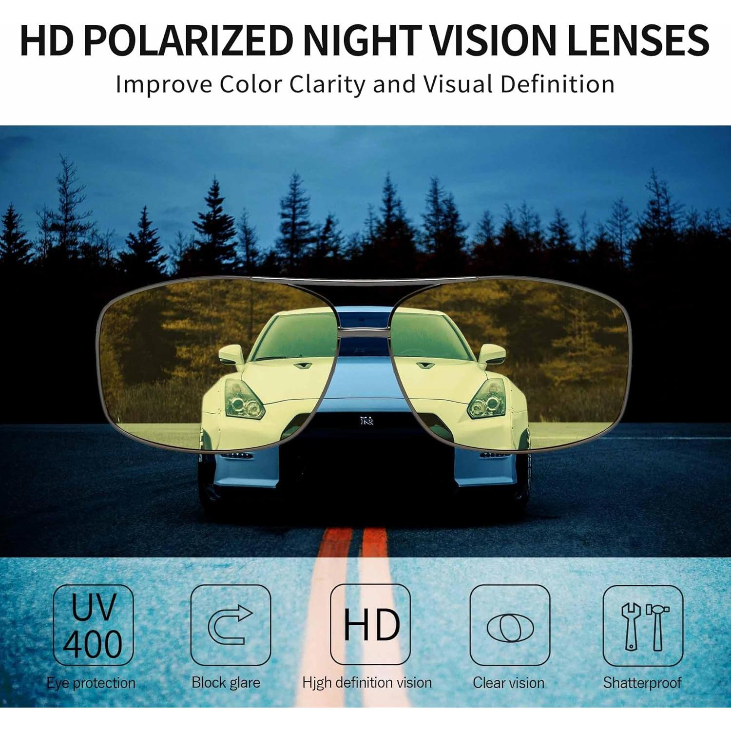 Gafas de sol polarizadas SUNGAIT con lentes amarillas UV400