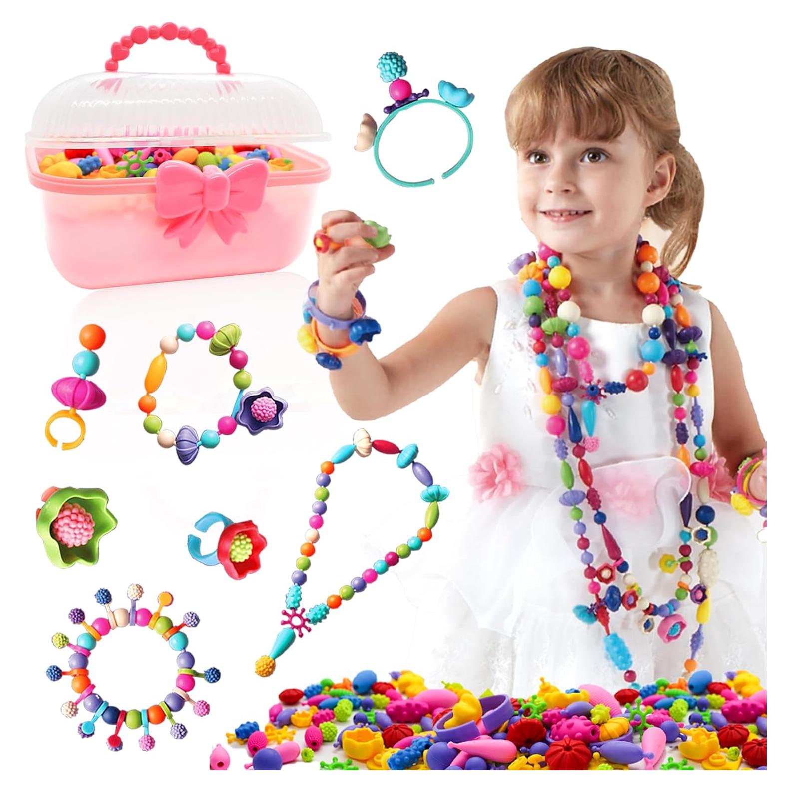 Kit de Cuentas Pop Happytime 520 Piezas para Niñas 3+