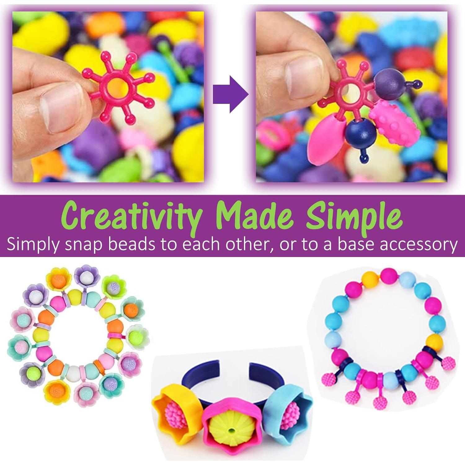 Kit de Cuentas Pop Happytime 520 Piezas para Niñas 3+