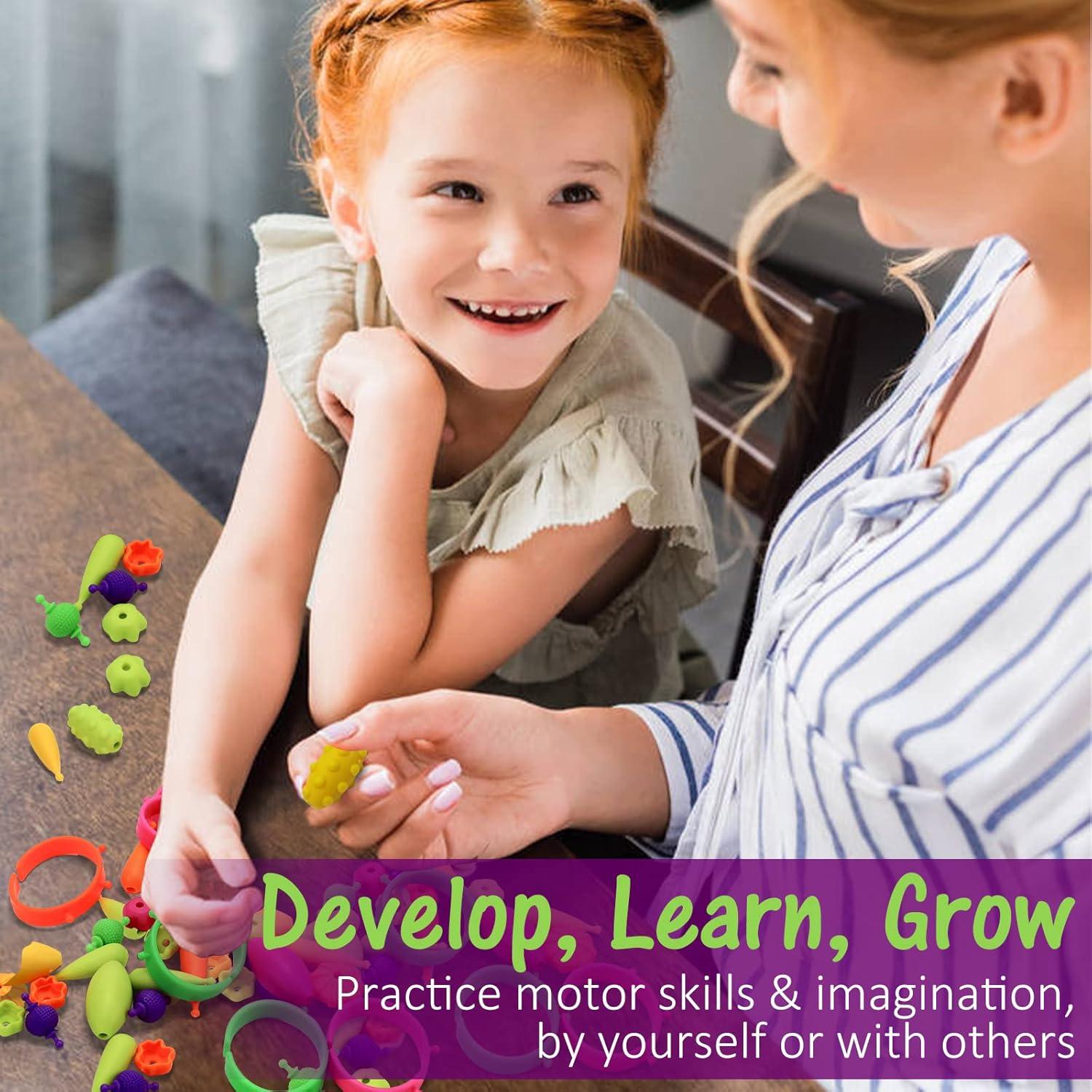 Kit de Cuentas Pop Happytime 520 Piezas para Niñas 3+