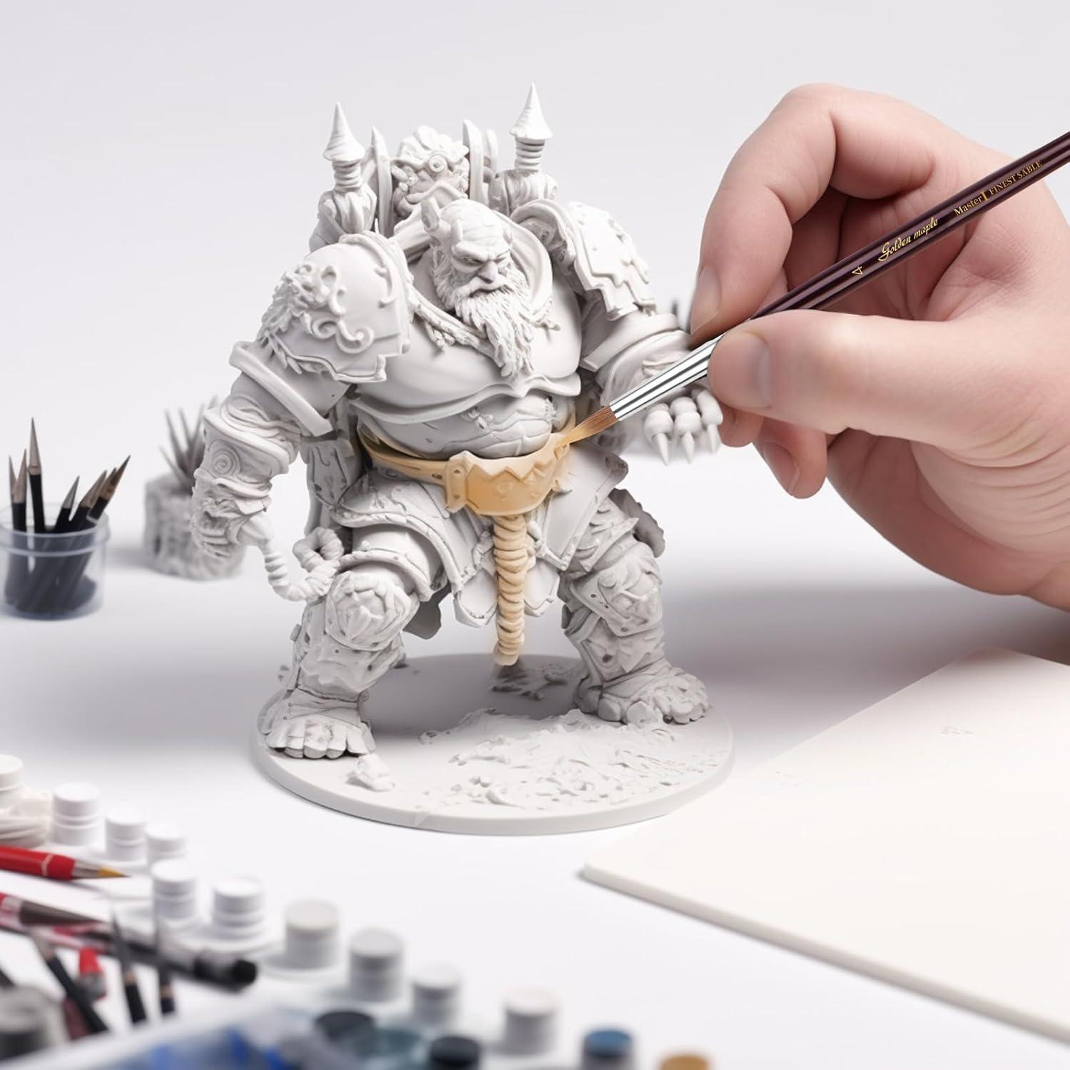 Set de Pinceles Miniatura Golden Maple Kolinsky 7 pcs