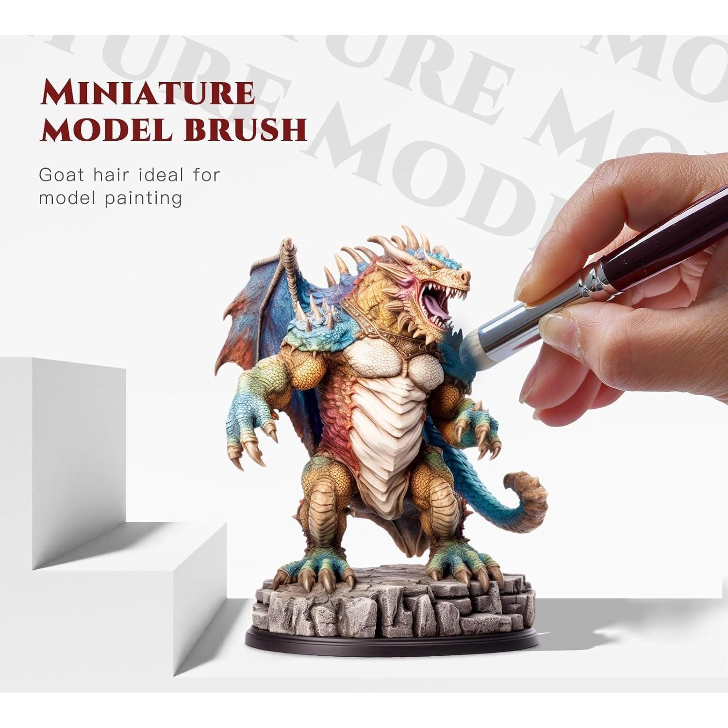 Set de Pinceles Miniatura Golden Maple Kolinsky 7 pcs