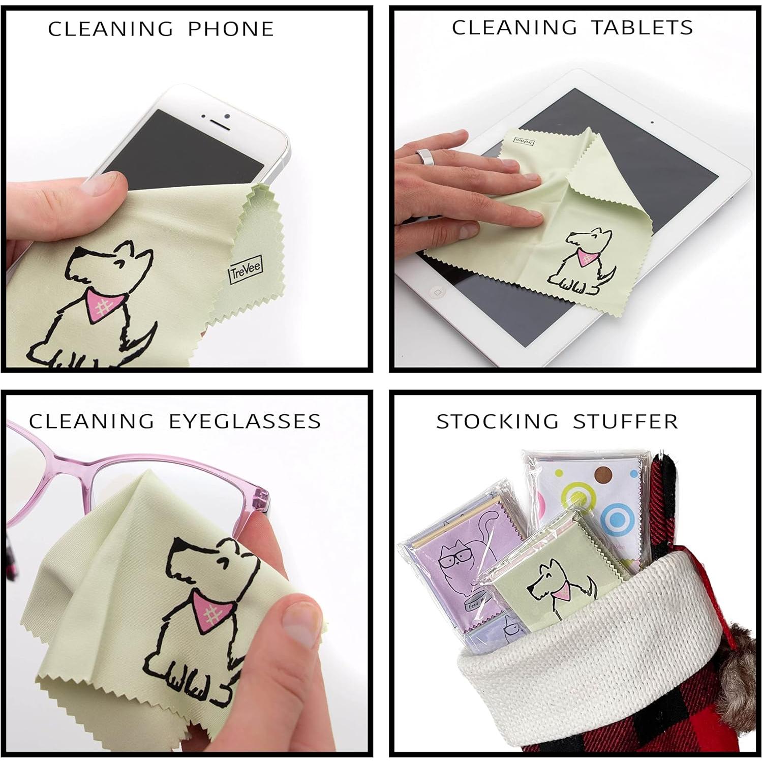 Paño de limpieza microfibra TreVee 10 unidades 15x15 cm