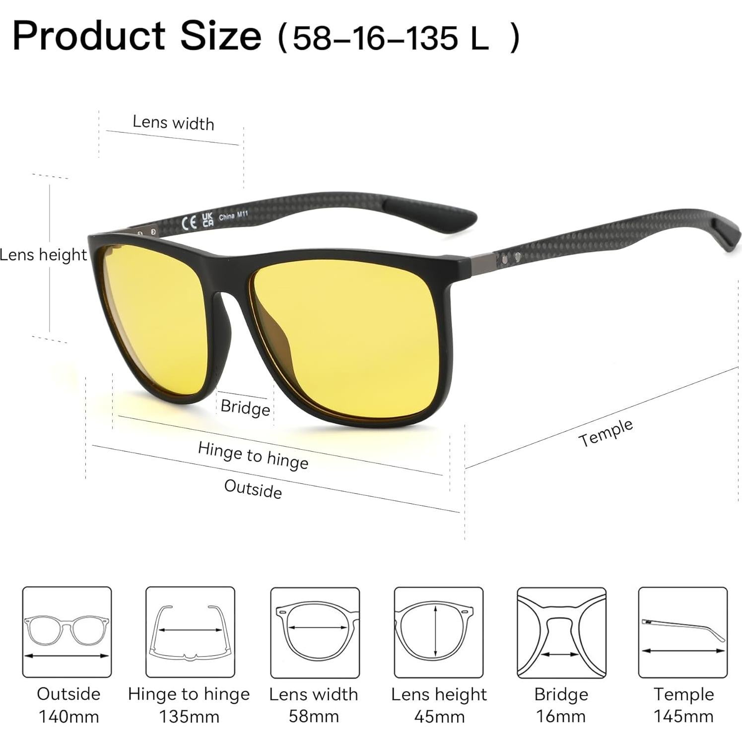 Gafas de sol ZENOTTIC polarizadas UV400 para hombres