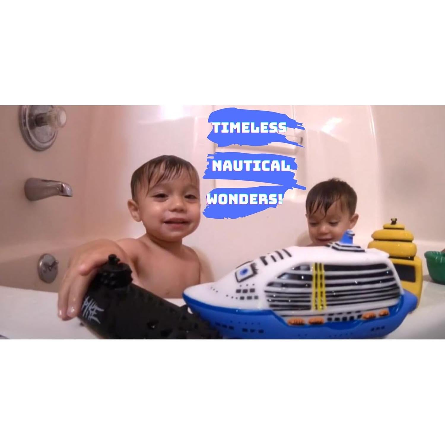 ITTY BITTY BOATS Juguete de Baño Azul para Niños 1-5 Años