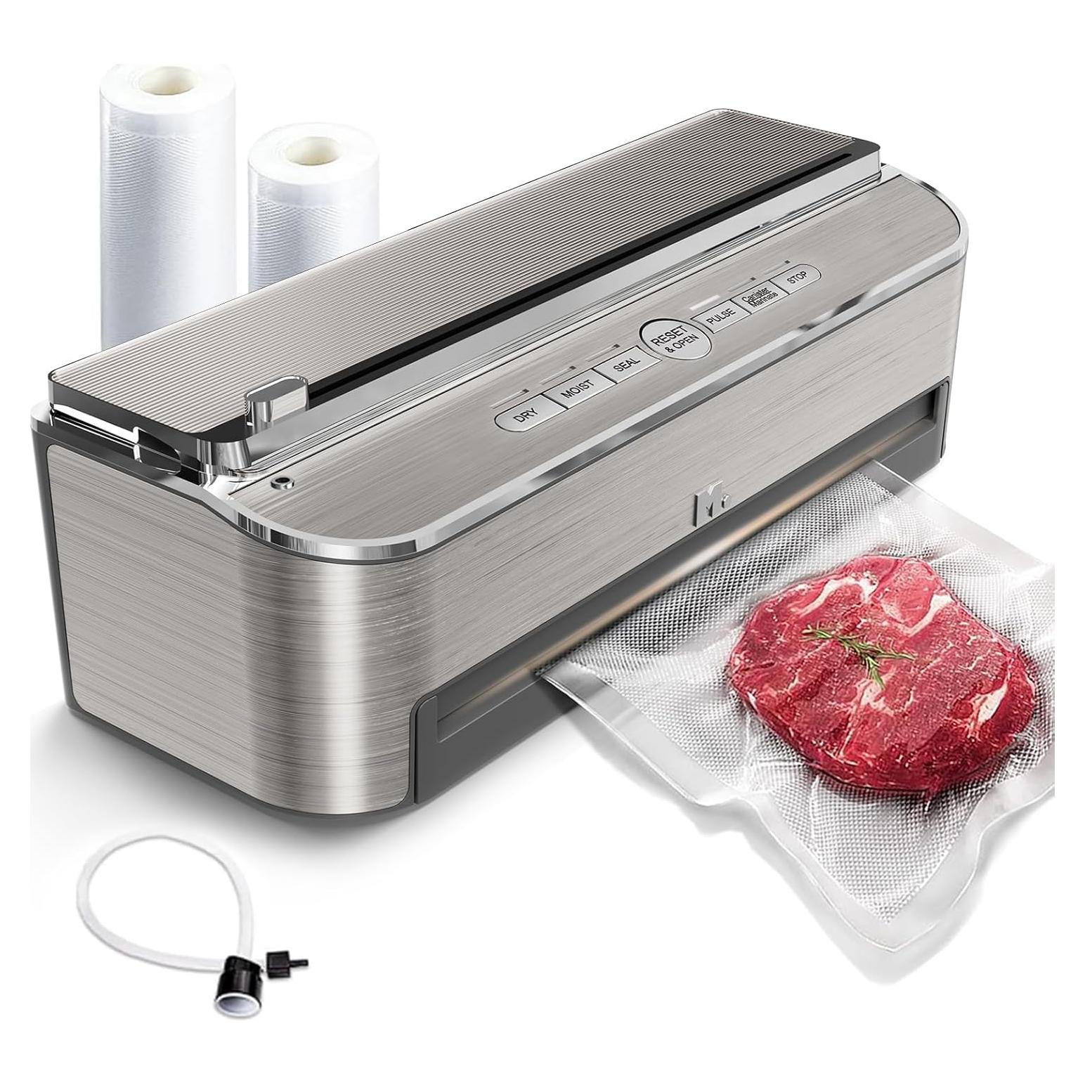 Selladora al Vacío Mesliese VS6685J 120W Automática Plata