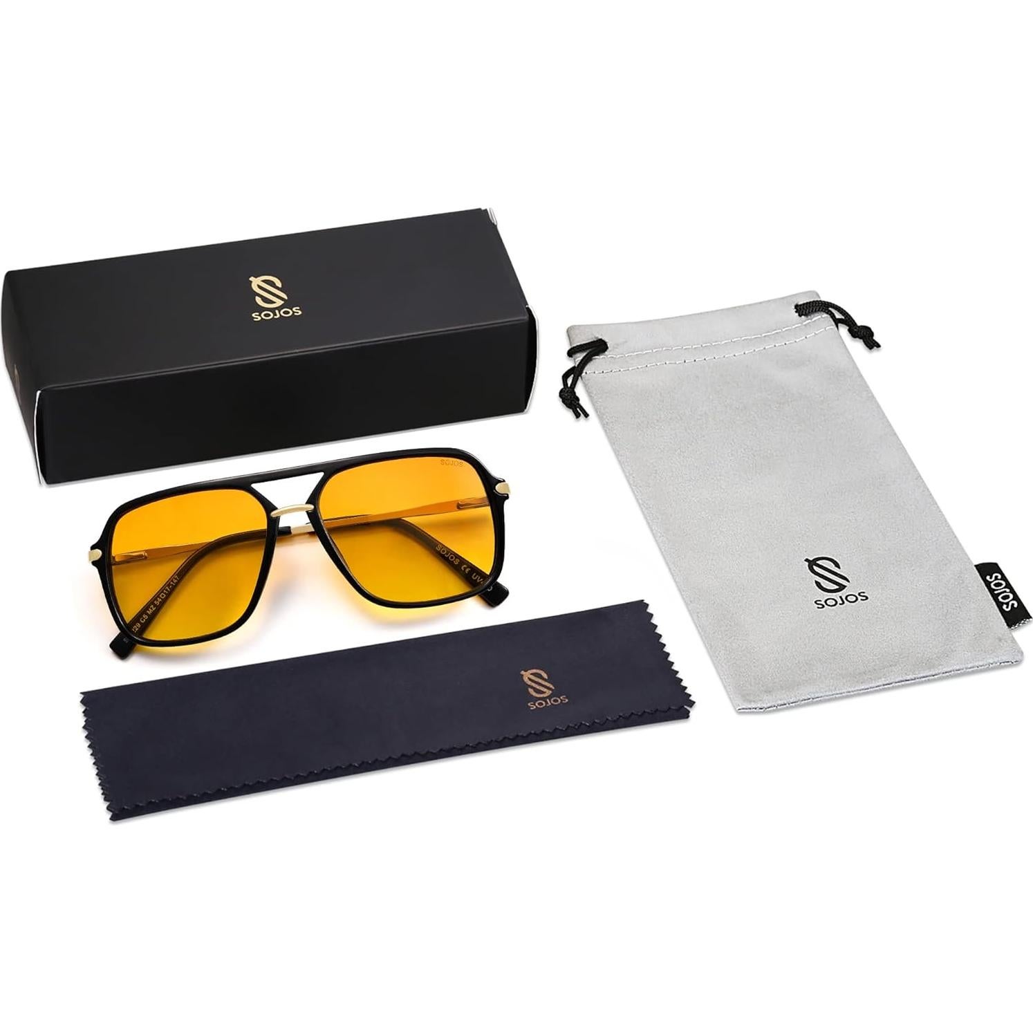 Gafas de sol SOJOS retro cuadradas polarizadas UV400