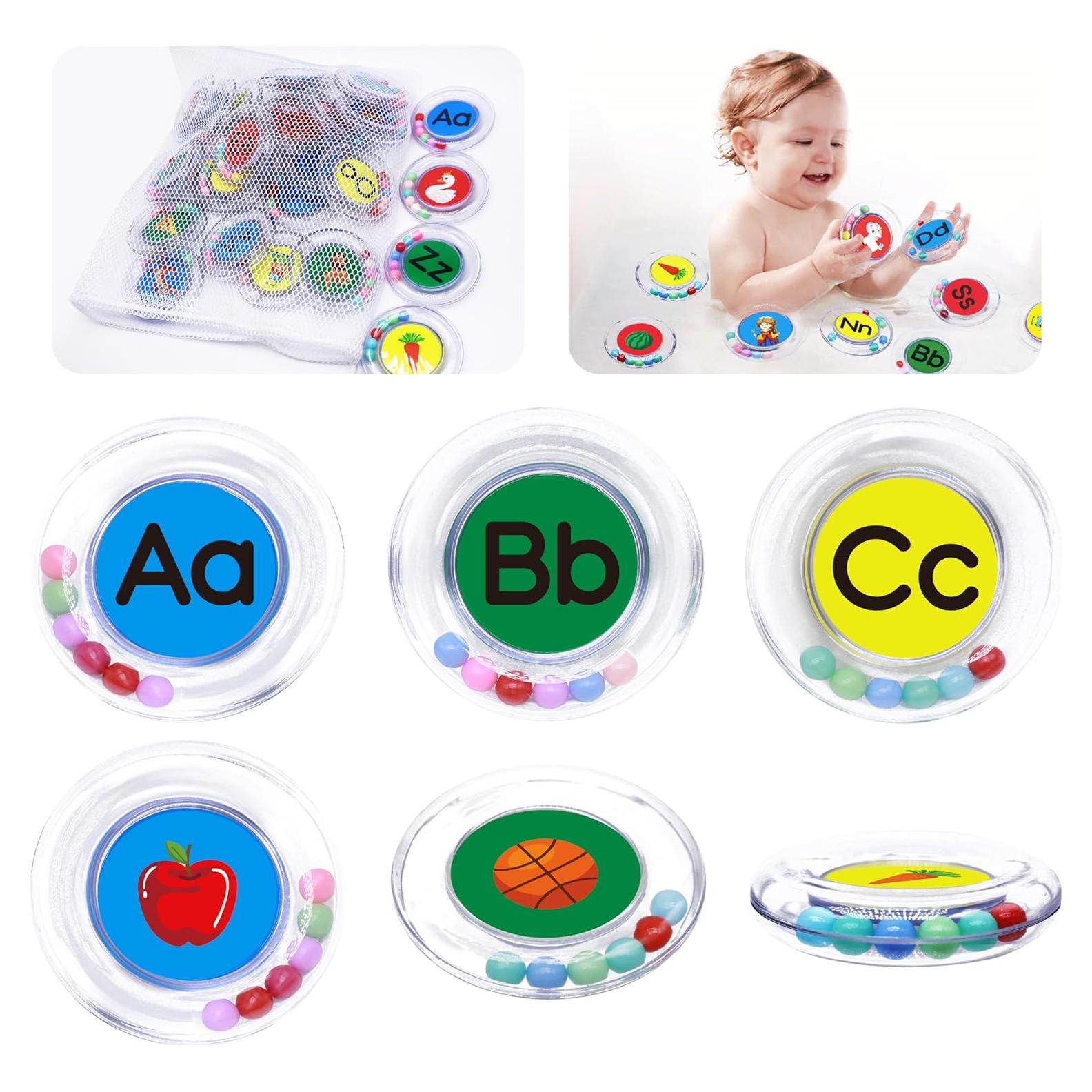 26 Letras Flotantes Juguetes de Baño PlayfulPals - Set Educativo