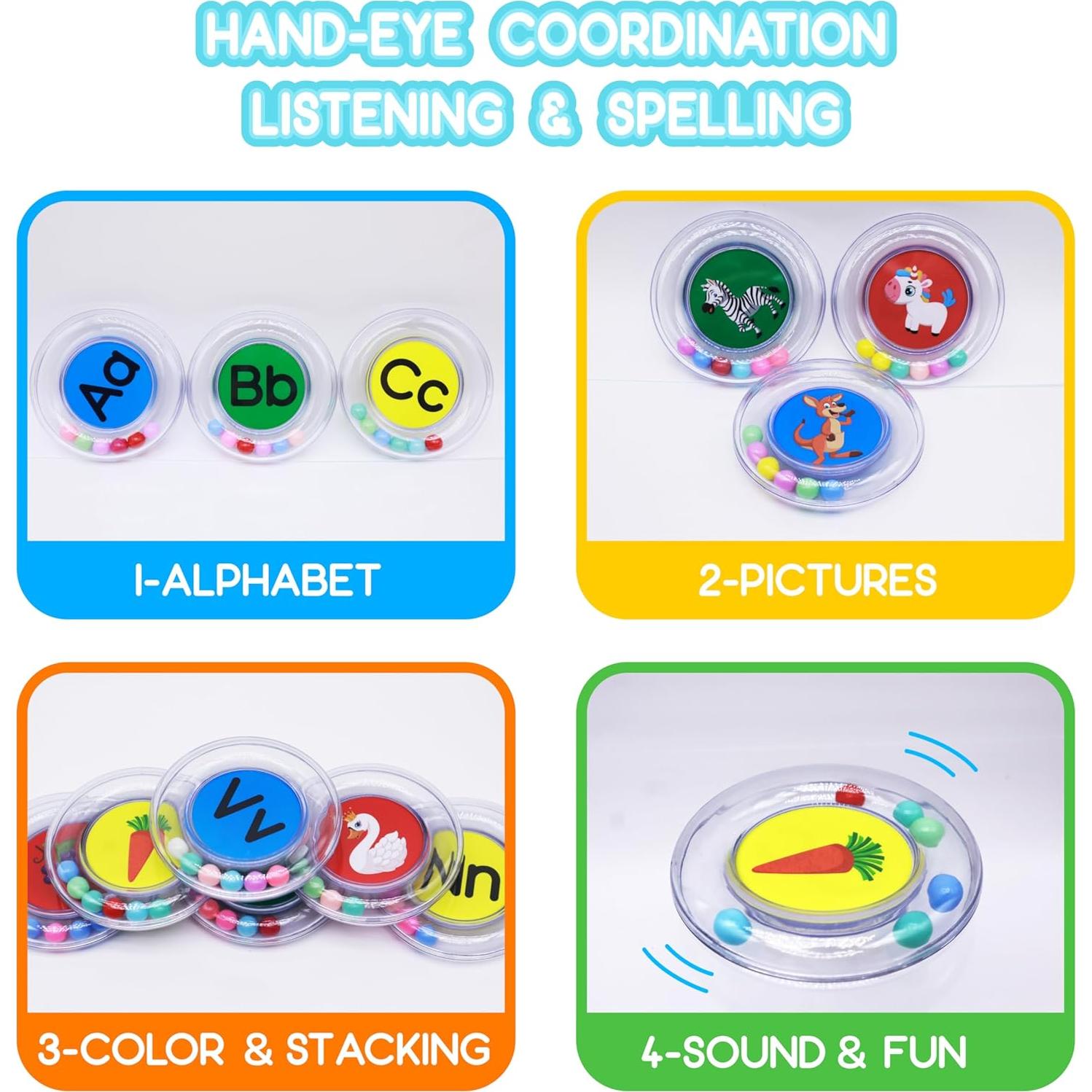 26 Letras Flotantes Juguetes de Baño PlayfulPals - Set Educativo