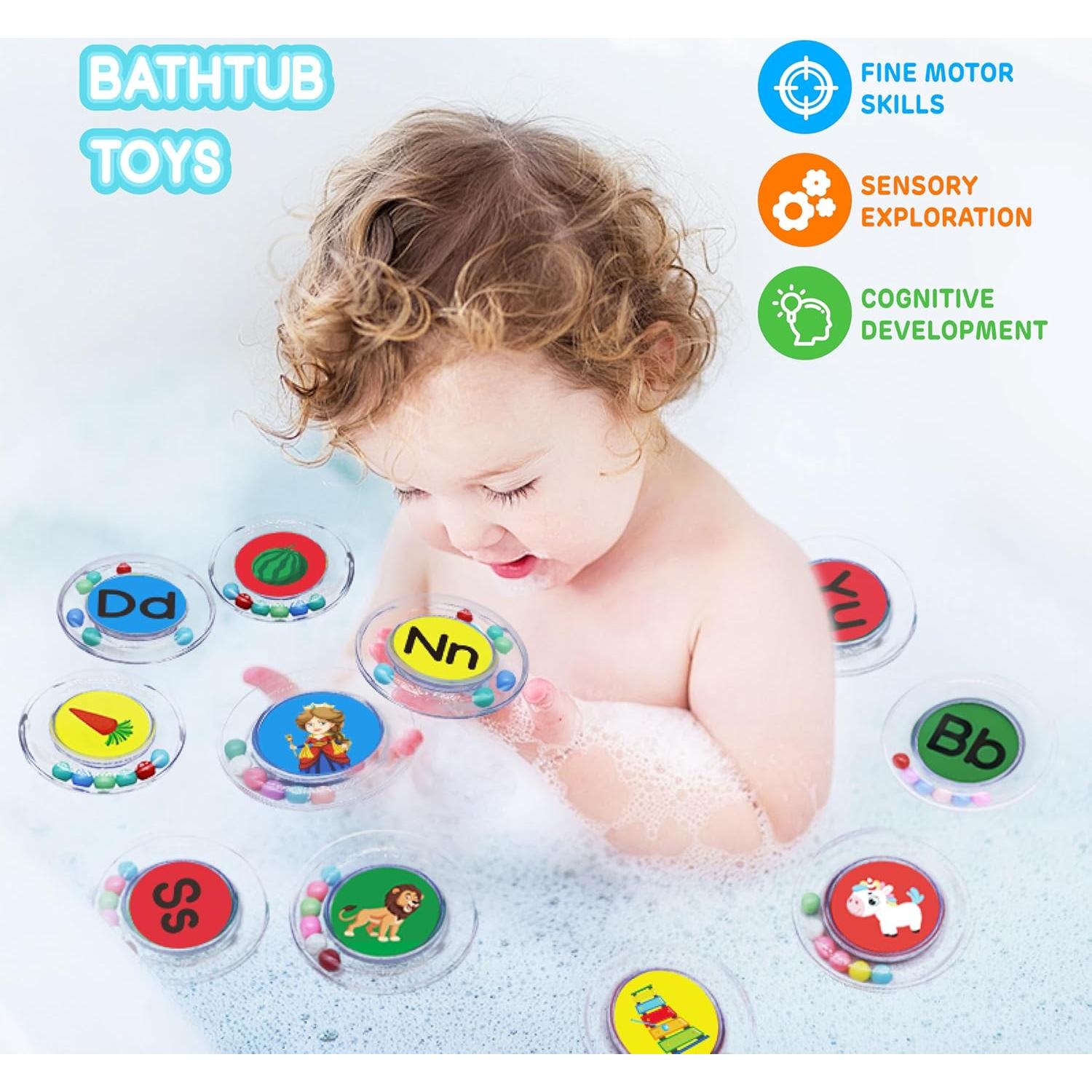 26 Letras Flotantes Juguetes de Baño PlayfulPals - Set Educativo