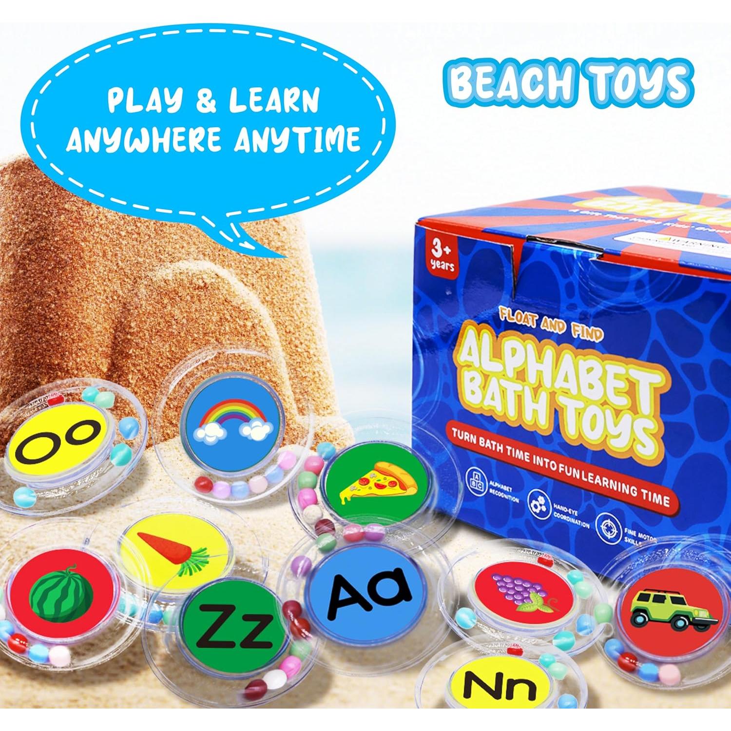 26 Letras Flotantes Juguetes de Baño PlayfulPals - Set Educativo