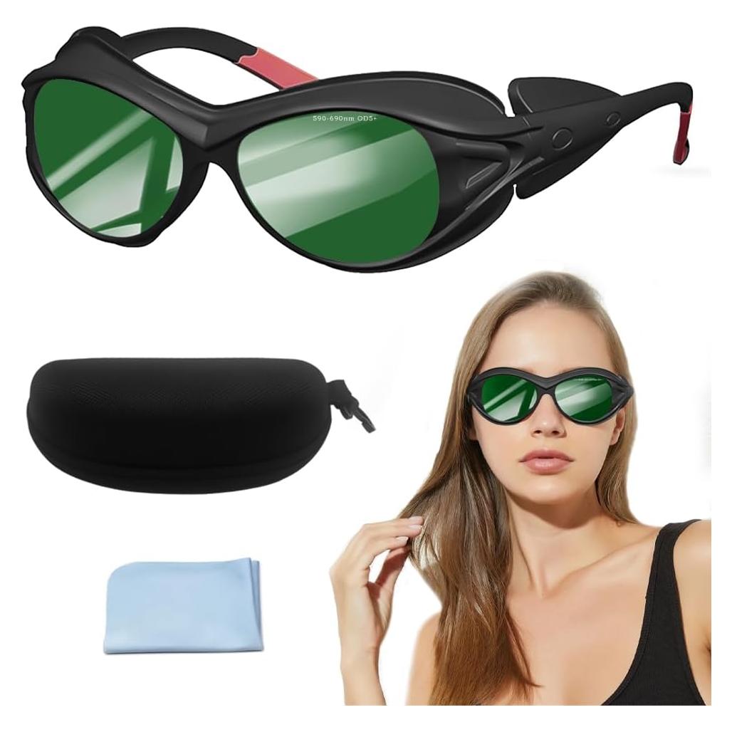 Gafas de Protección Laser Mozeeda para Terapia de Luz Roja