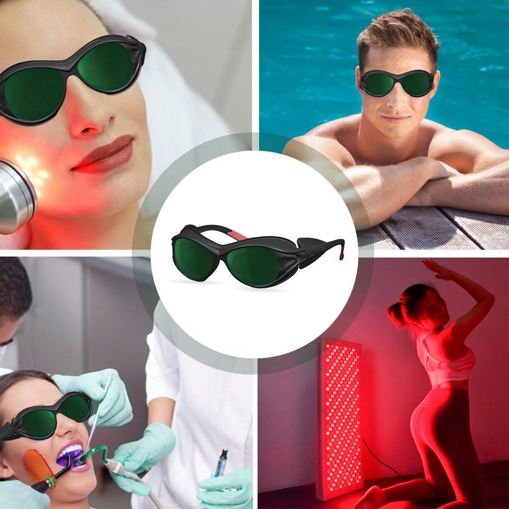 Gafas de Protección Laser Mozeeda para Terapia de Luz Roja