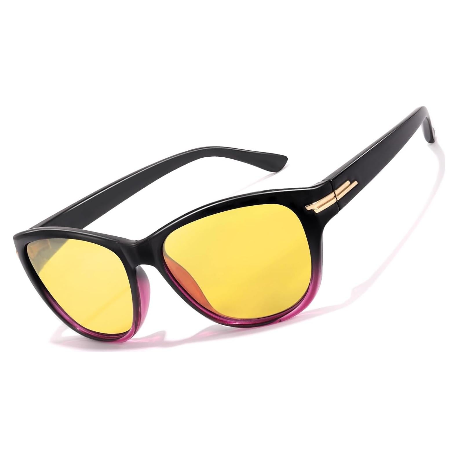 Gafas de Conducción Nocturna LVIOE Amarillas Polarizadas