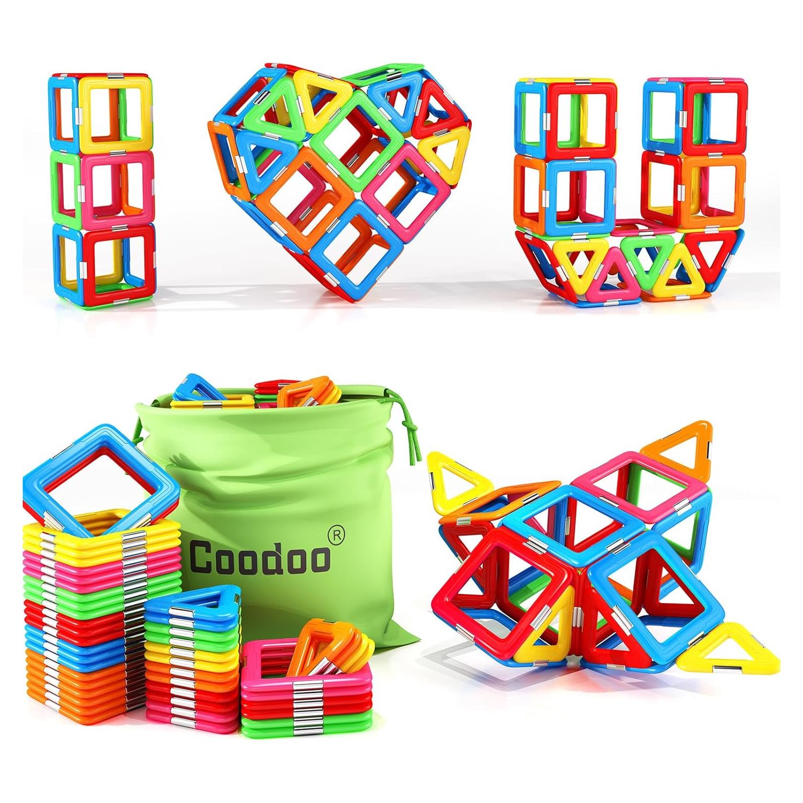 Bloques Magnéticos Coodoo 30PCS Juguetes STEM para Niños