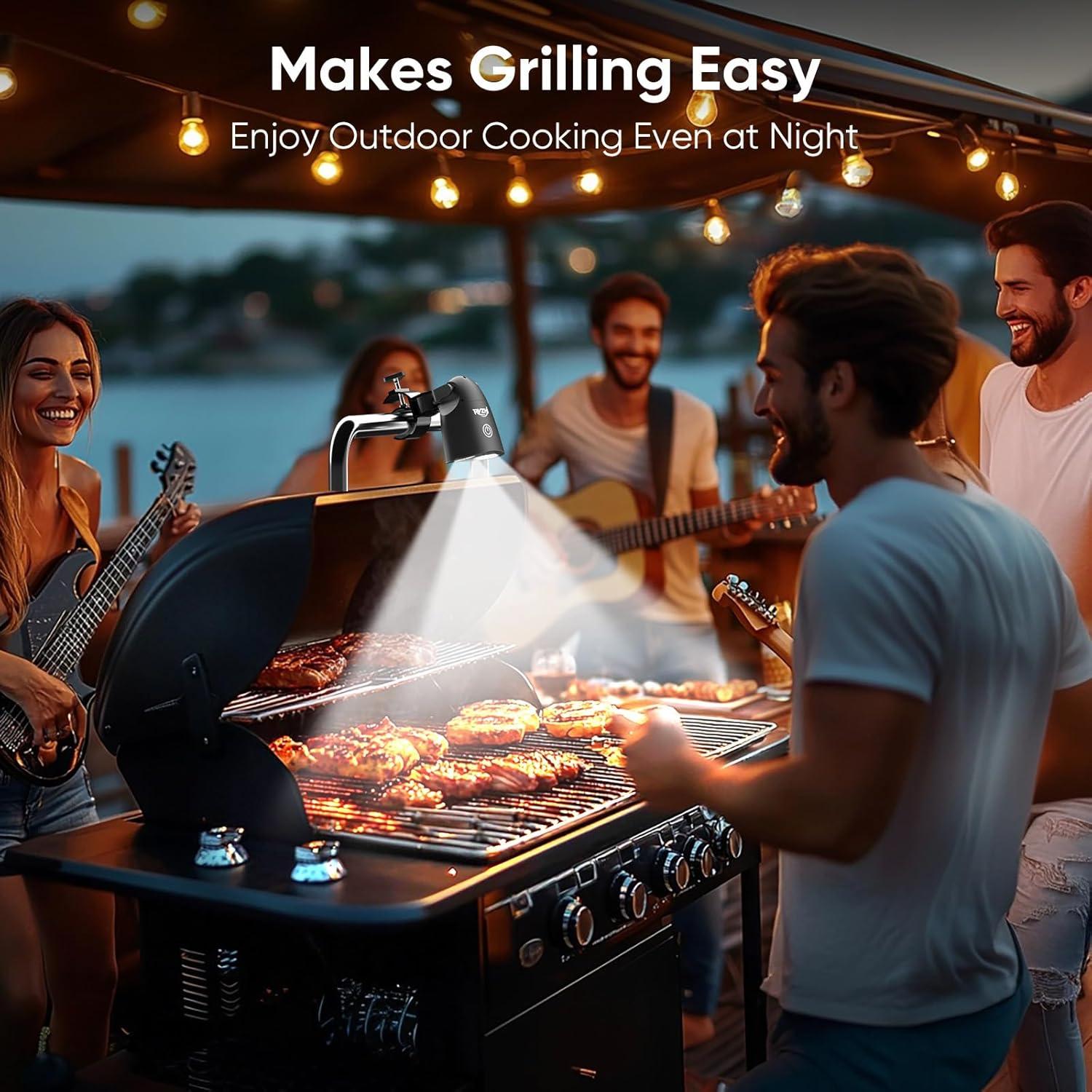 Luz LED para Barbacoa RVZHI 10 Luces 100lm Resistente al Calor