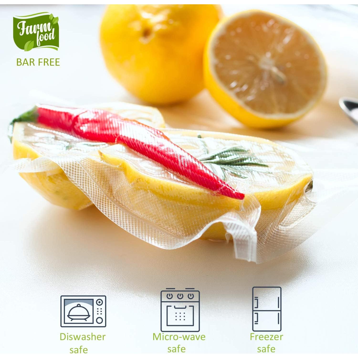 Paquete de 6 bolsas al vacío Potane 50,8x27,9 cm reutilizables