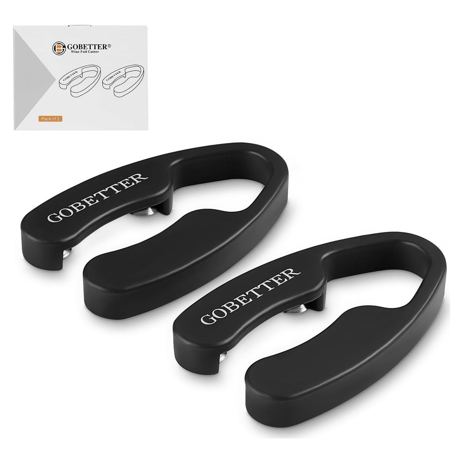 Cortador de Foil GOBETTER 2 Pcs Acero Inoxidable Negro