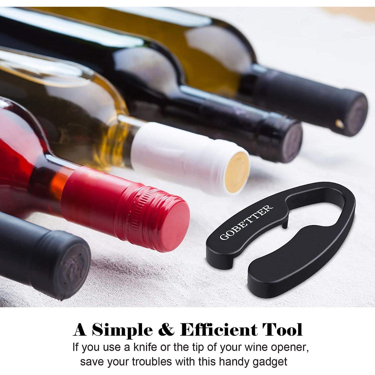 Cortador de Foil GOBETTER 2 Pcs Acero Inoxidable Negro