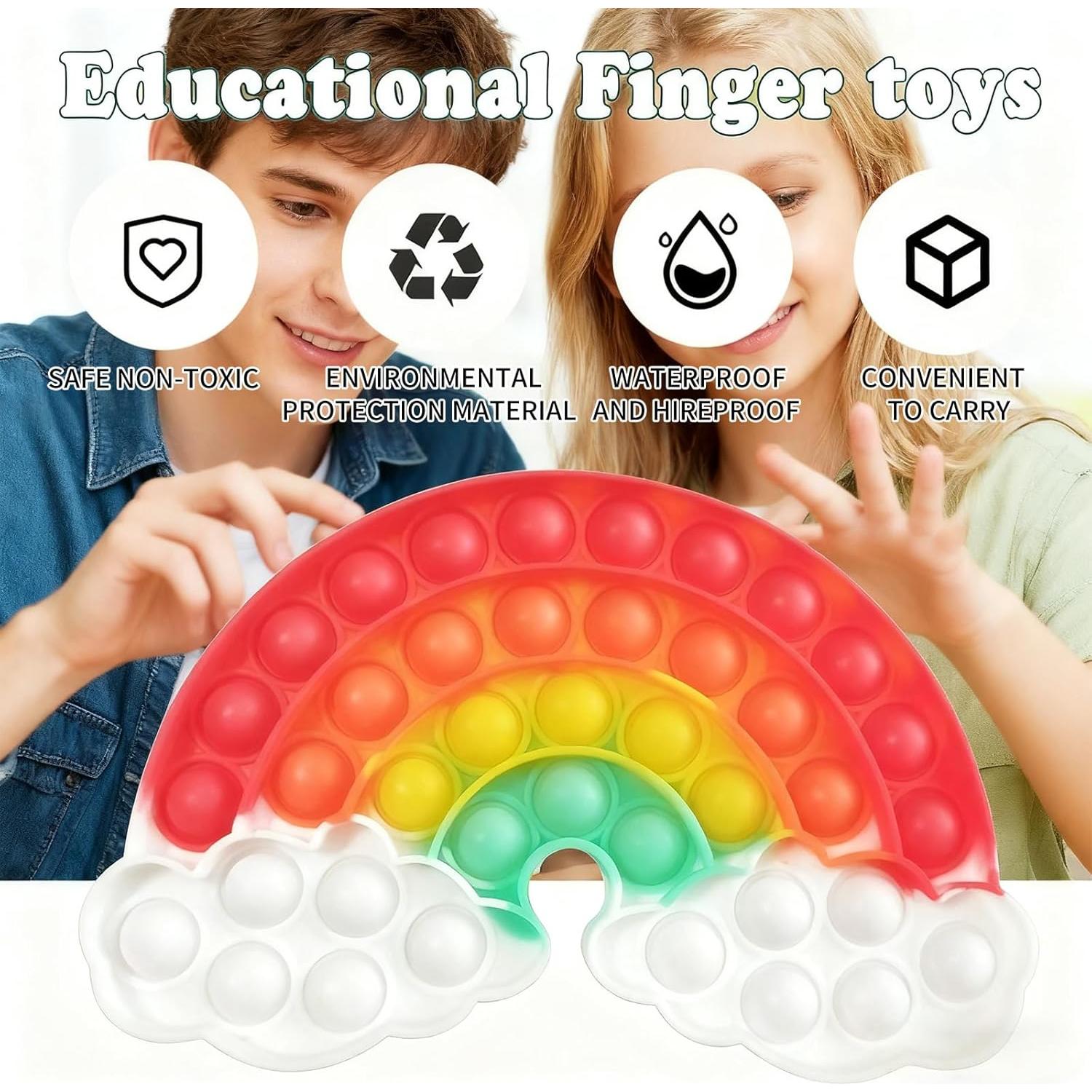 Set de Juguetes Antiestrés QETRABONE 4 Pcs para Alivio