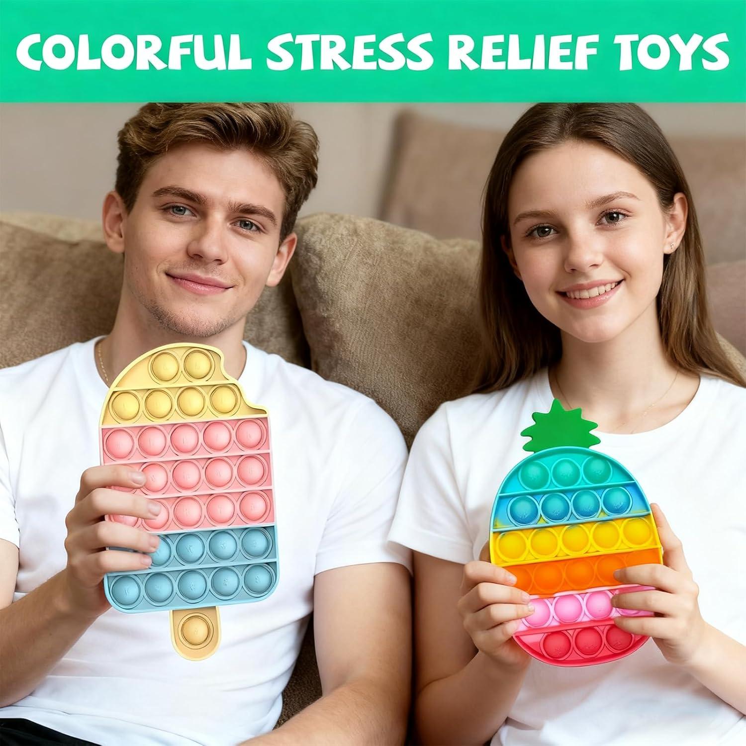 Set de Juguetes Antiestrés QETRABONE 4 Pcs para Alivio
