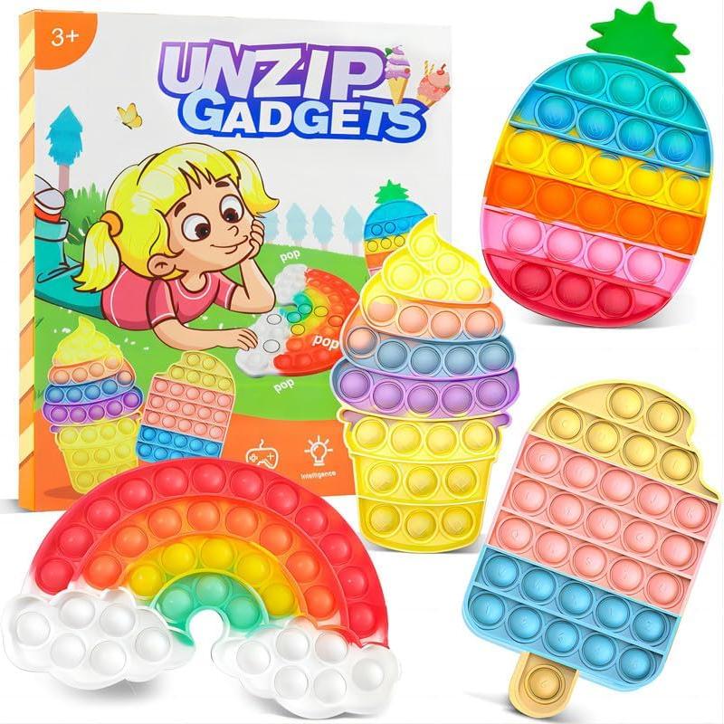 Set de Juguetes Antiestrés QETRABONE 4 Pcs para Alivio