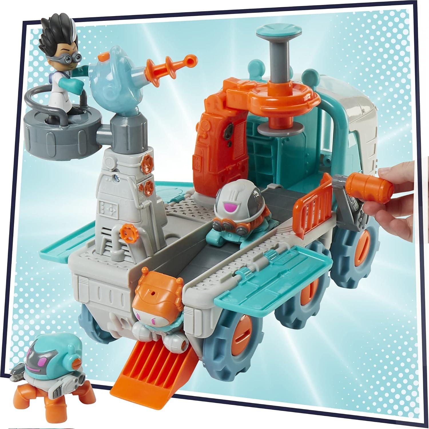 Vehículo Constructor de Robot PJ Masks Romeo con Luces y Sonidos