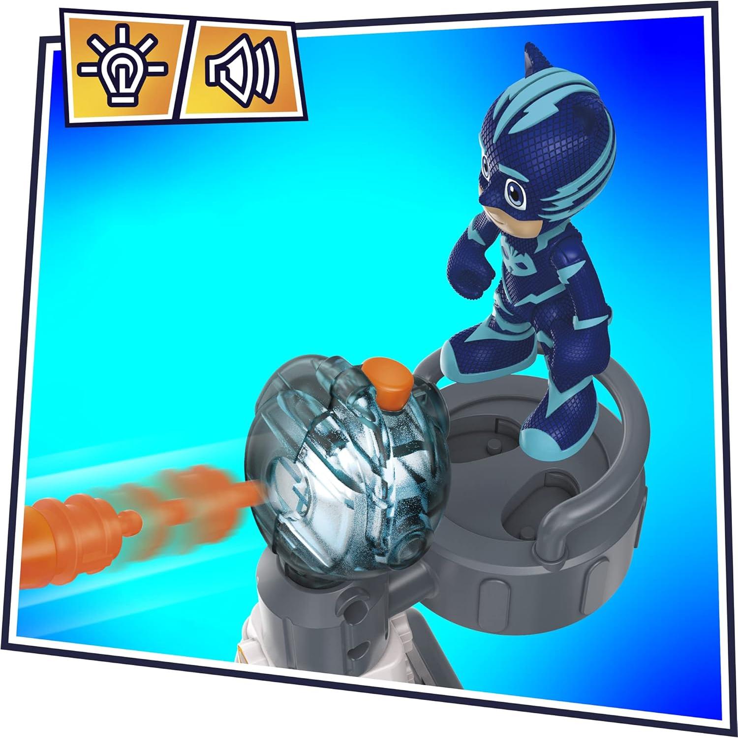 Vehículo Constructor de Robot PJ Masks Romeo con Luces y Sonidos