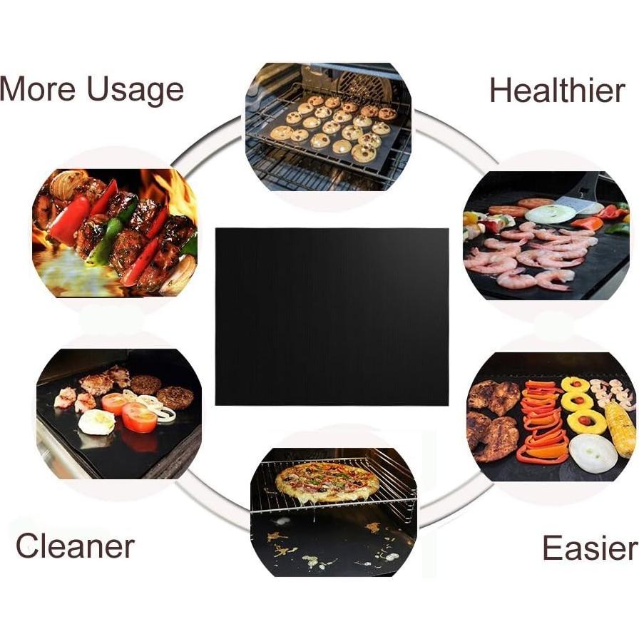 Conjunto de 6 alfombrillas para parrilla Renook 40x33 cm