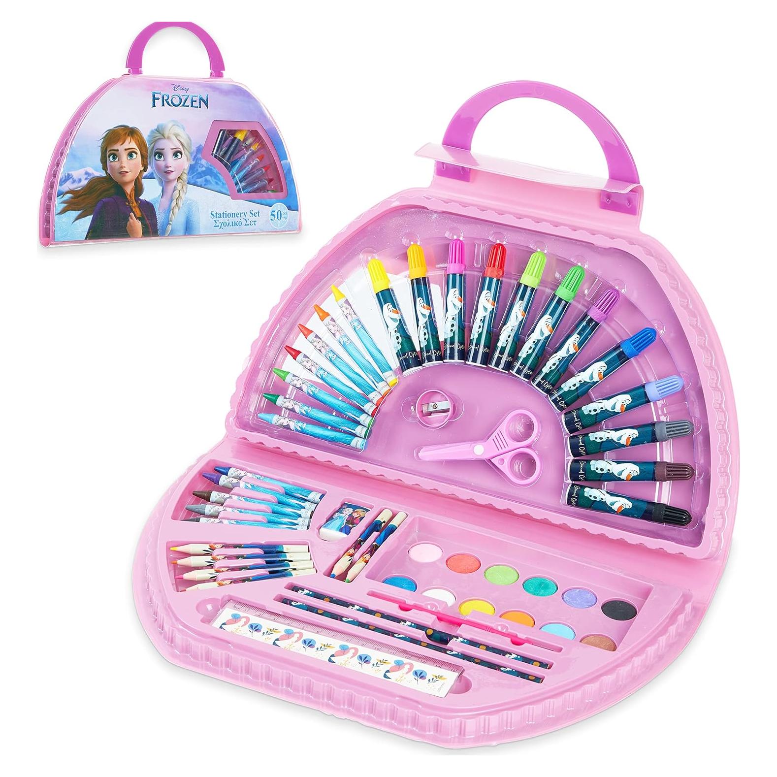 Juego de lápices de colores Disney Frozen 50 piezas para niños