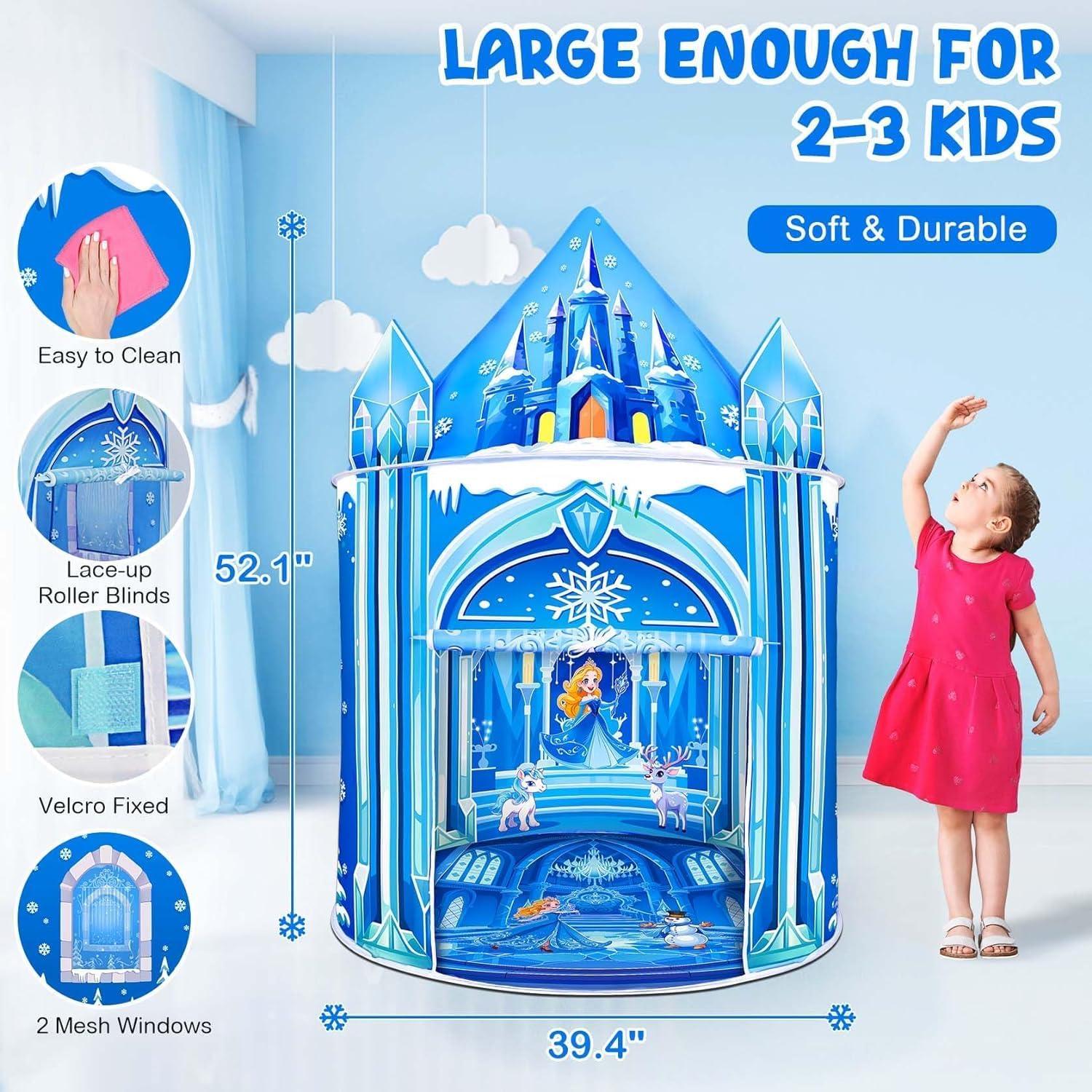 Tienda de Juegos para Niñas Mnagant Castillo de Hielo 132x100 cm