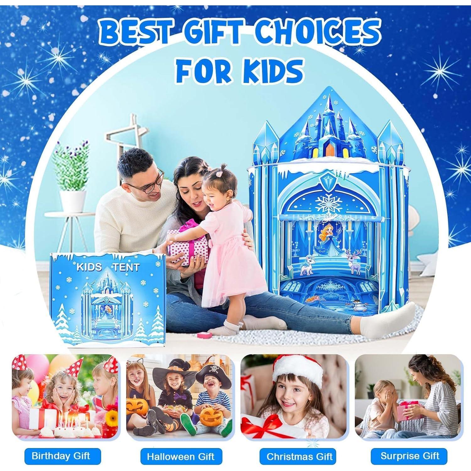 Tienda de Juegos para Niñas Mnagant Castillo de Hielo 132x100 cm