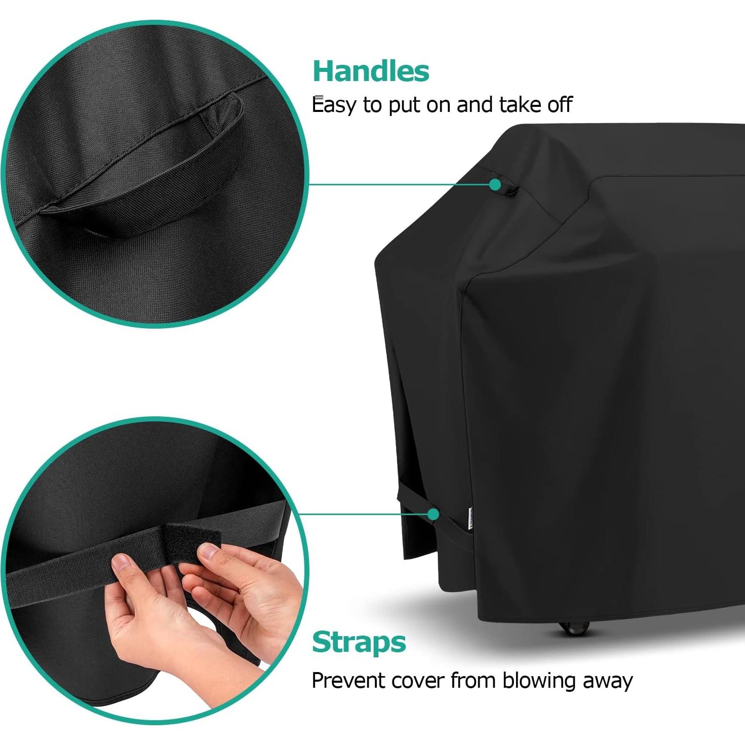 Cubierta para Parrilla SunPatio 139,7x58,4x106,7 cm Negra