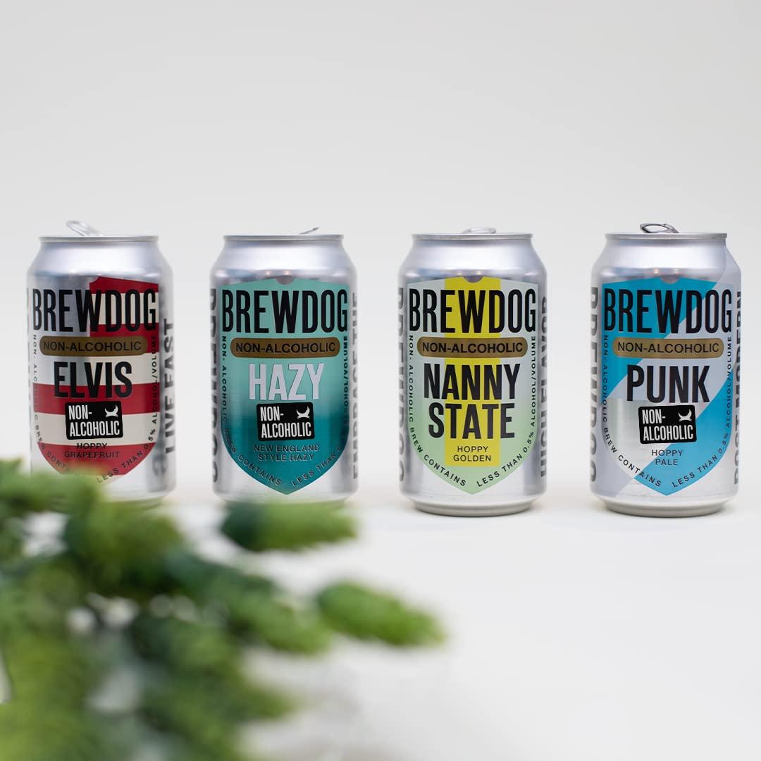 BrewDog 24 Latas Mezcladas Sin Alcohol | Nanny, Elvis, Hazy, Punk