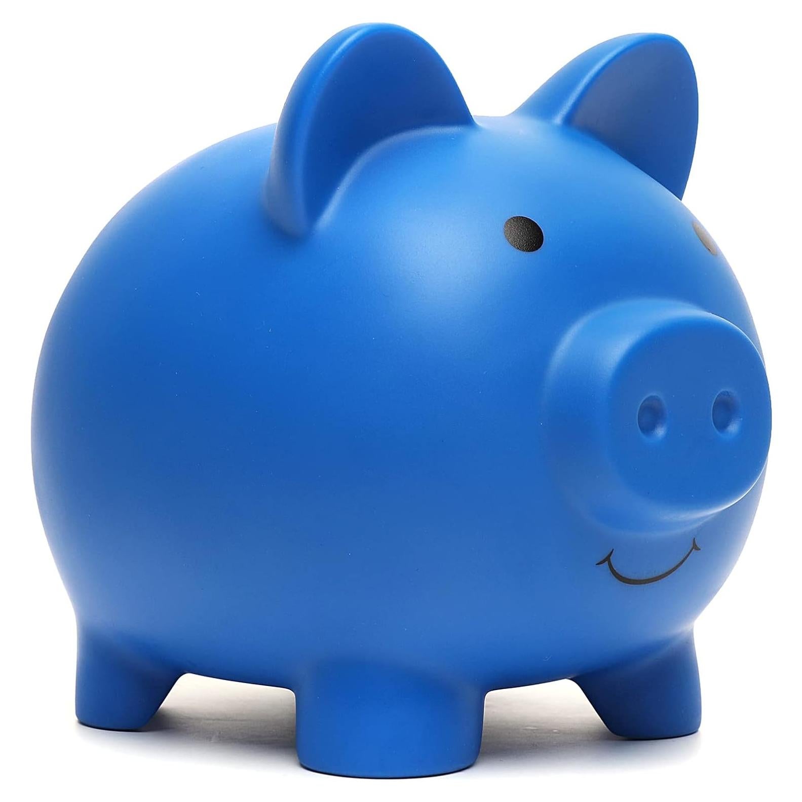 Banco de Cerdito Irrompible Grneric RXZ1 Azul para Niños