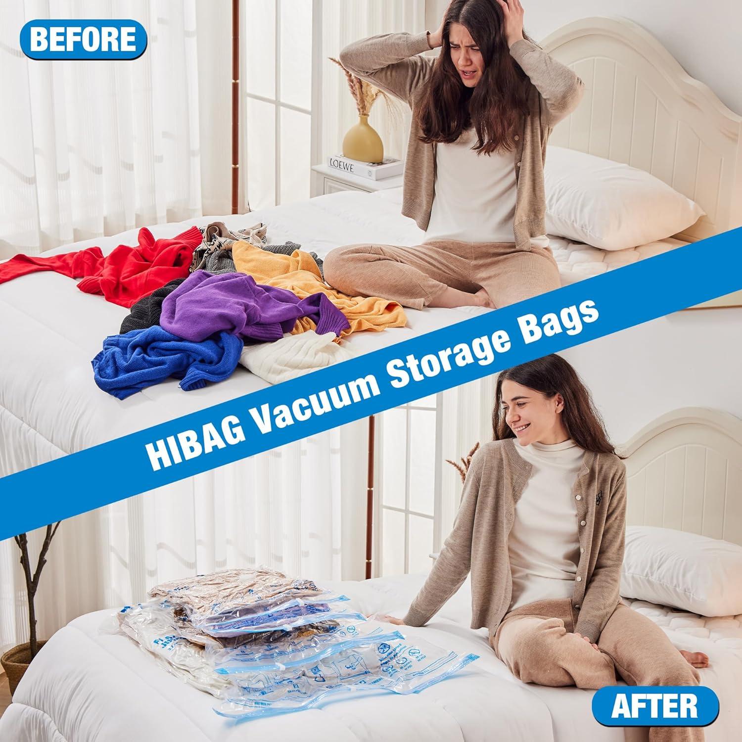 Bolsas de Almacenamiento al Vacío HIBAG 10 Jumbo 80% Ahorro